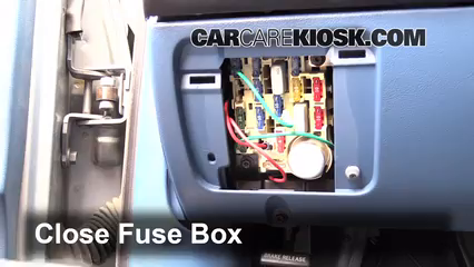 Interior Fuse Box Location: 1990-1997 Ford F-250 - 1995 Ford F-250 XL 7